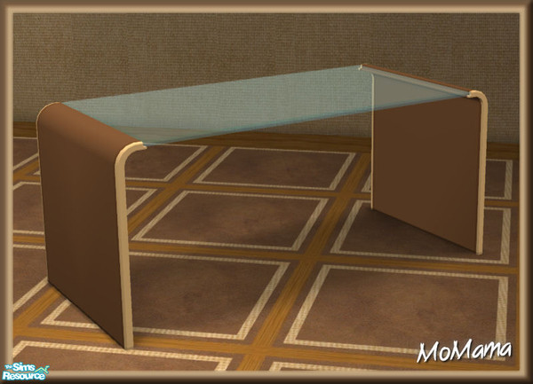 Sims 2 — NK Chocolate Malted Dining - Dining Table Chocolate by MoMama — A chocolate dining table with glass top and