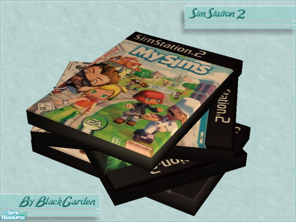 Sims 2 — Messy Game Stack - SS2 Games - MySims by BlackGarden — A messy stack of games with MySims for SimStation 2