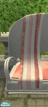 Sims 2 — Outdoor 2009 white - Blanket red by ShinoKCR — 