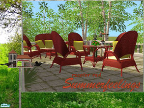 Sims 2 — Outdoor 2009 red by ShinoKCR — Red recolor of our Outdoorset. We hope you enjoy!