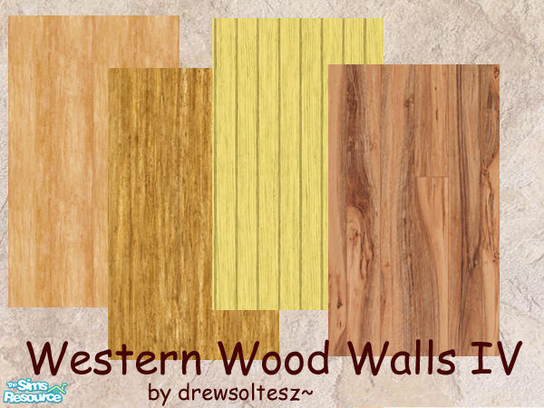Sims 2 — Western Wood Walls IV by drewsoltesz — Here are some frontier/western type rustic wood walls for building that