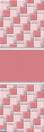 Sims 2 — D2DTetris Wall Set I - Apple Blossom by D2Diamond — ...