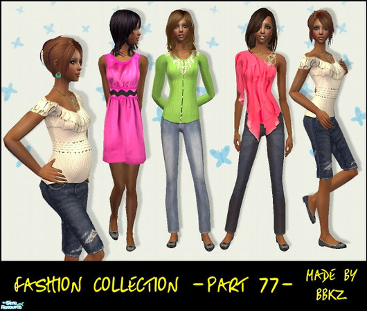 Sims 2 — Fashion Collection - part 77 - by BBKZ — Based on outfits created by real designers. Available as