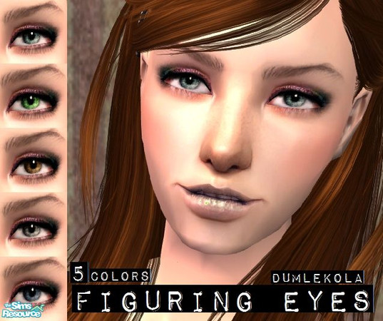 Sims 2 — Figuring eyes collection by dumlekola — A collection of five eyes.