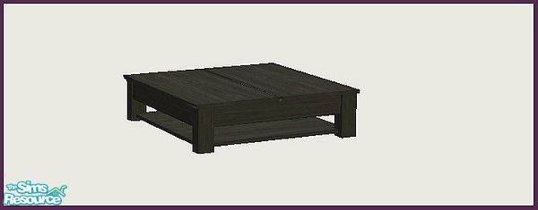 Sims 2 — Azuro 4tiled Coffeetable by Angela — My new Azuro Livingroom for you all in a dark grey wood with creme and