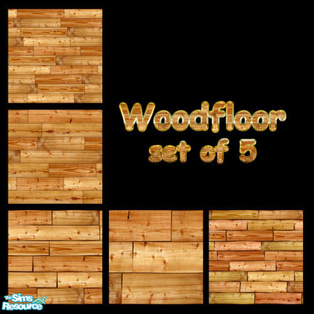 Sims 2 — Woodfloors by footzoul — Set of five seamless woodfloors