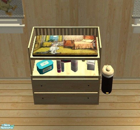 Sims 2 — Wild Things Nursery - Changing Table by Riverwillows — Cute Nursery based on \"Where the Wild Things