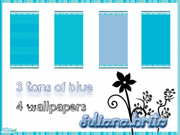 Sims 2 — BBset by juliana.brito — Another set of wallpaper made by me.. This one includes 4 wallpapers in 3 different