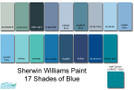 Sims 2 — Sherwin Williams Blue Collection by rebelxgirl — 17 shades of blue from the Sherwin-Williams paint collection.