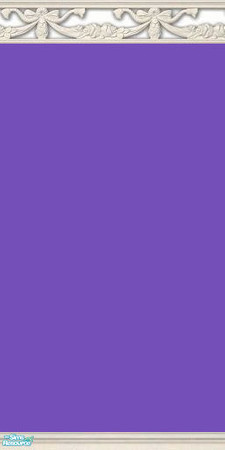 Sims 2 — NK PI Ribbon Shadow - Purple by MoMama — Purple paint is topped by a shadow molding of celebratory ribbons and