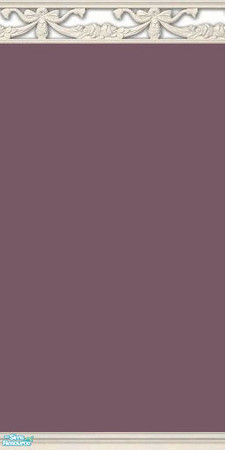Sims 2 — NK PI Ribbon Shadow - Plum by MoMama — Plum paint is topped by a shadow molding of celebratory ribbons and