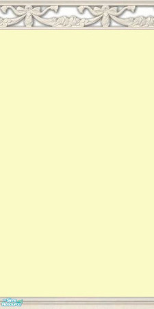 Sims 2 — NK PI Ribbon Shadow - Pale Yellow by MoMama — Pale Yellow paint is topped by a shadow molding of celebratory