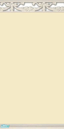 Sims 2 — NK PI Ribbon Shadow - Eggshell by MoMama — Eggshell paint is topped by a shadow molding of celebratory ribbons