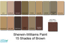 Sims 2 — Sherwin-Williams Brown Collection by rebelxgirl — 15 shades of brown from the Sherwin-Williams paint collection.
