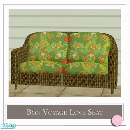 Sims 2 — Sim Summer Wicker Luxurys Lap Loveseat by DOT — Sim Summer Night. Wicker Luxurys Lap Loveseat. 2 Meshes, Tiny