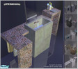Sims 2 — SPM Bathroom by Sunair — 1 mesh set (lightwood) and 5 recolor sets (black, blue, darkwood, nature and white).