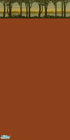 Sims 2 — Birch Trees 3 by DianaLee — Wall with a Birch tree border, there are 2 others in different colors.