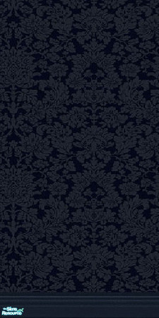 Sims 2 — Black Damask by DianaLee — Black Damask wallpaper. I really love a damask print :)