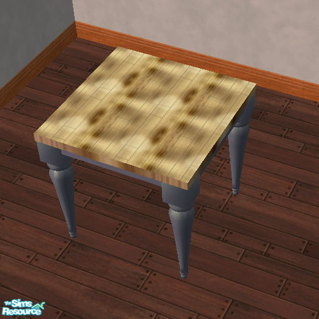 Sims 2 — Unleashed Dining Table Slate Blue Base Recolor by simmyfan2852 — Part of the TS1 for TS2 Set 3- Unleashed Dining