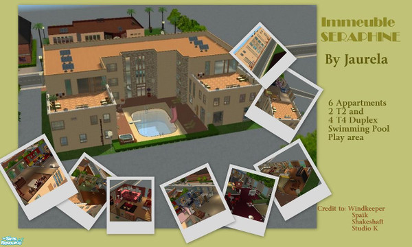 Sims 2 —  by jaurela — A private residence for the sims of good family Vous will find all the possible comfort there.