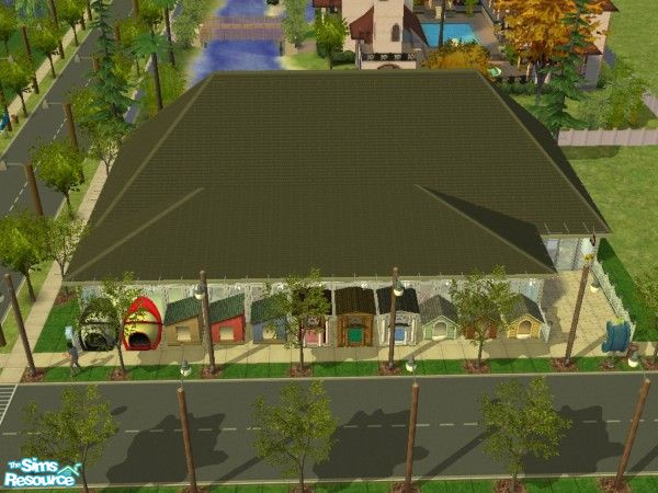 Sims 2 — The Animal House by squeakers — This small pet store has it all! Private rooms for bonding with new pet, A