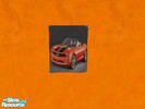Sims 2 — Convertible Camaro  by humanwarlock — 2009 orange and black convertible Camaro 