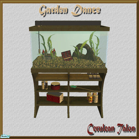 Sims 2 — Garden Dance - Aquarium by Cerulean Talon — Fung Shui, elegance and comfort combine to make this aquarium an