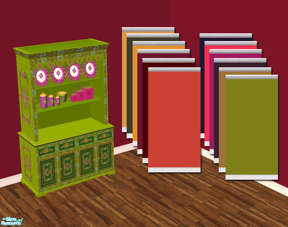 Sims 2 — Around the World by agaliha5 — paint with white trim. only $1 each in game