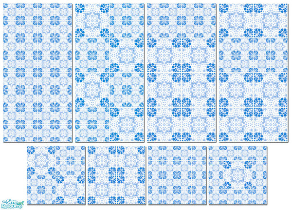 Sims 2 — Ocean by footzoul — Ocean is a set of walls and floors in refreshing blue colors
