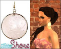Sims 2 — Shore Earrings by Rachel_Rose — These earrings are hand-crafted from sea-shells to add a beach-like feel to any