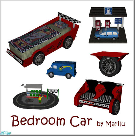 Sims 2 — Bedroom Car by marilu — Bedroom for Boys