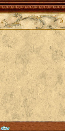 Sims 2 — Metallic Scrolls Walls & Floors - Border Crown Kick by Cerulean Talon — Style and pleasing colors can be