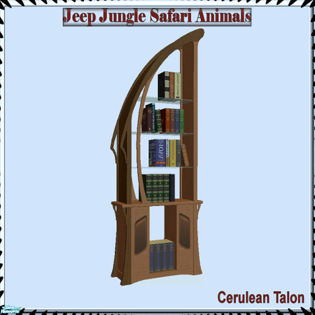 Sims 2 — Jeep Jungle Safari Animals - Book Case by Cerulean Talon — If your young Sim wants to live in the jungle they