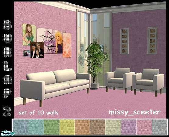 Sims 2 — Burlap Texture Walls 2 by missy_sceeter — 