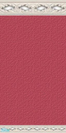 Sims 2 — NK PI Diamond Shadow Mldng - Red by MoMama — Red paint is a bit textured and topped by a shadow molding of