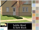Sims 2 — Studio K Subtle Wood & Dark Block_02 by StudioKhagerks — 