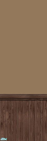 Sims 2 — Studio K Wainscoting 07 - Burnt Almond by StudioKhagerks — 
