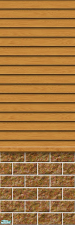 Sims 2 — Studio K Subtle Wood & Dark Block - Golden by StudioKhagerks — 