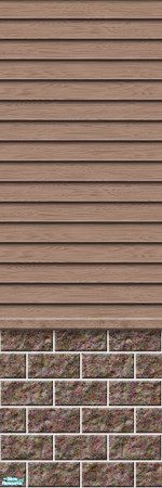 Sims 2 — Studio K Subtle Wood & Dark Block - Mushroom by StudioKhagerks — 