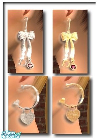Sims 2 — Dior.Collection  #2 by dealer_day — Real Dior earrings for your beloved sims, hope you and your sims like them!