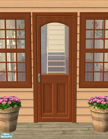 Sims 2 — Lakeside Door - Wood 02 by Shakeshaft — Part of a recolour set of the Lakeside Windows and Doors, set comprises