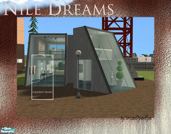 Sims 2 — Nile Dreams - Inner Squared Frame by wideopeneyes — This will create 2 horizontal frames that, coupled with the