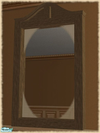 Sims 2 — Angels Bedroom RC- Mirror by mom_of2boyz — Angels Bedroom recolored in a dark wood, with neutral colors and
