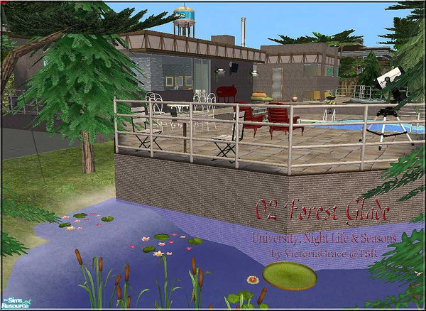 Sims 2 — 02 Forest Glade Contempory by VictoriaGrace — Forest Glade has some interesting homes. The second in a series of