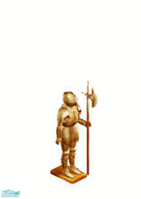 Sims 1 — Golden Suit of Armor by MasterCrimson_19 — A Golden Knights Sculpture for the medieval masters richest desires,