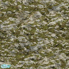 Sims 2 — Realistic Terrain Paint Set 13 - Grassy Rock 02  by ayyuff — grassy rock