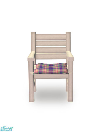 Sims 2 — Lakeside Dining Chair & Cushion - Mesh by Shakeshaft — Part of a set of outdoor furniture to match the