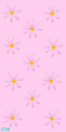 Sims 2 — Flower Power Wall Pt 2 - Lilac by PenelopeT — Colorful walls and floors...part 2. Enjoy!