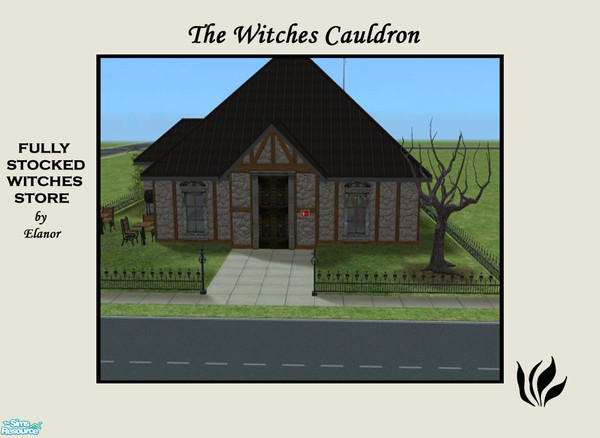 Sims 2 — The Witches Cauldron by elanorbreton — A fully stocked witches store with good and bad magical items, including