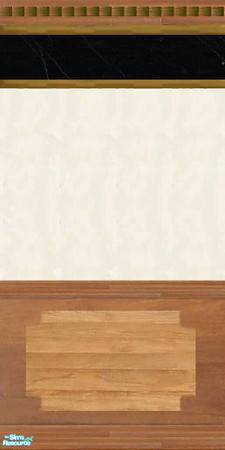Sims 2 — The Dragon Room - Black Border White Wallpaper by Cerulean Talon — Drama, comfort and elegance are found in this